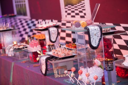 A dessert spread completed the tea party theme.