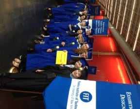 The graduates with Brenda Cowan
