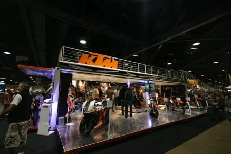 Mobile showroom for KTM Bikes 