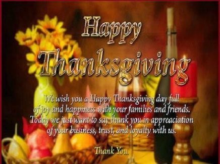 Northeast News, Thanksgiving Day Greetings