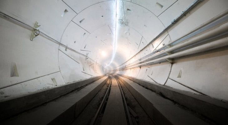 LVCC Boring tunnel
