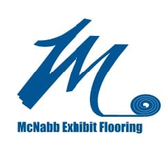 DE McNabb Short Roll Exhibit Flooring logo cropped