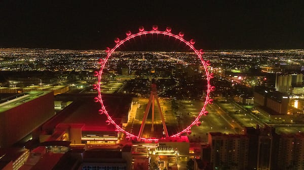 Las Vegas City Hall goes red for National Travel and Tourism Week