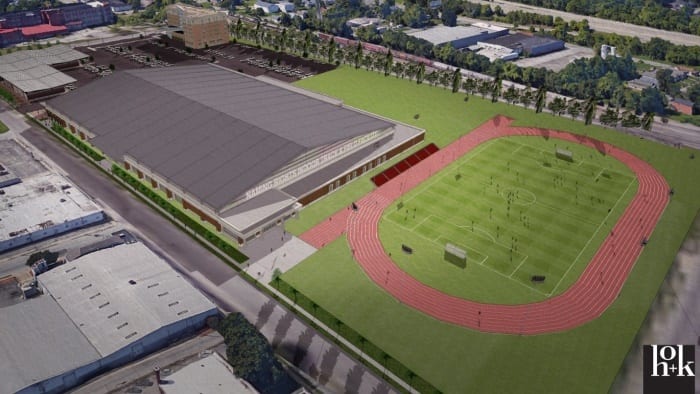 ouisville west end track and field rendering