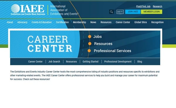IAEE Career Center 600x370