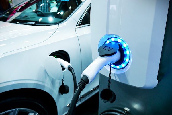 EV fuel Plug in hybrid car.