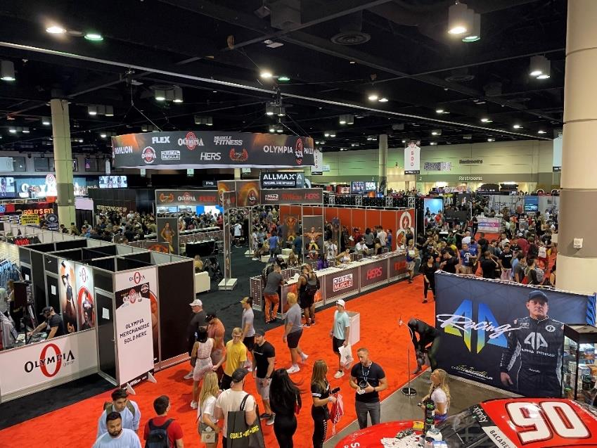 Olympia Fitness and tradeshow floor