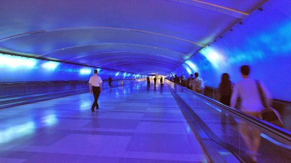 Detroit airport tunnel